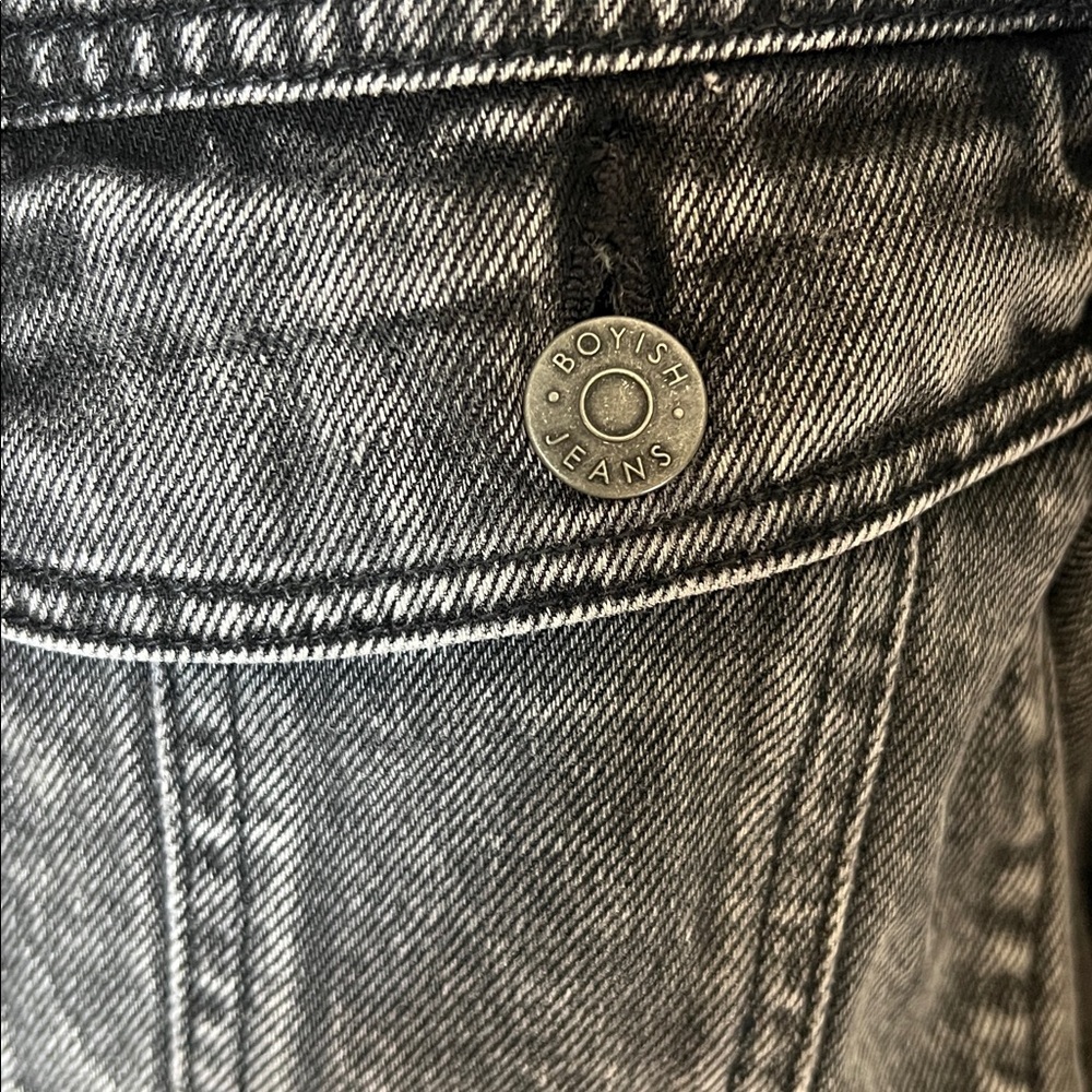 Boyish washed black ryder denim jacket - Picture 7 of 13